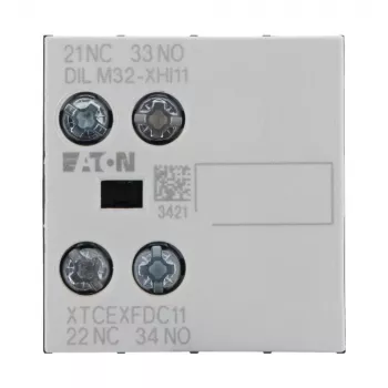 Eaton bloque de contactos auxiliares 1NO+1NC 2 polos montaje frontal para contactores DILM DILM32-XHI11 277376