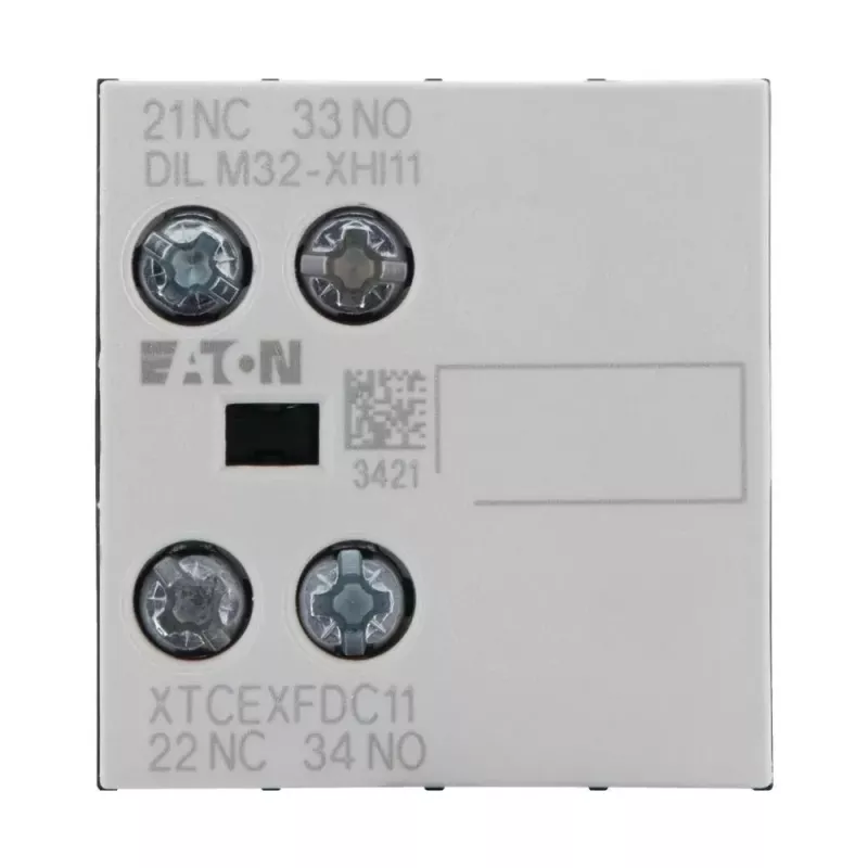 Eaton bloque de contactos auxiliares 1NO+1NC 2 polos montaje frontal para contactores DILM DILM32-XHI11 277376