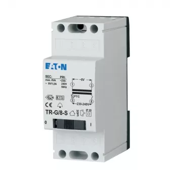 Eaton TR-G/8-S transformador de timbre 230V a 8V 8VA montaje en carril DIN 272482