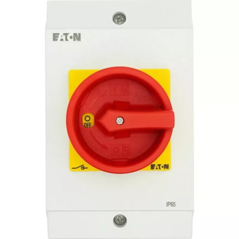Eaton T3-3-8342/I2/SVB interruptor principal de 6 polos, 32 A, rojo/amarillo 207208