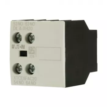 Eaton DILA-XHI20 bloque de contactos auxiliares, 45 mm de ancho, negro/blanco, -25 a 60 °C 276422