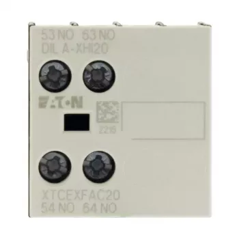 Eaton DILA-XHI20 bloque de contactos auxiliares, 45 mm de ancho, negro/blanco, -25 a 60 °C 276422