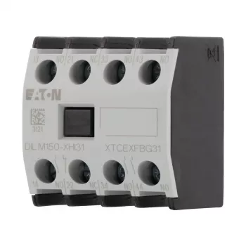 Eaton DILM150-XHI31 bloque de contactos auxiliares, 3NO+1NC, montaje frontal, bornes de tornillo 277949