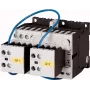 EATON contactor inversor 4 kW 400 V AC, bobina 230 V 50 Hz, 3 polos, 2NO+2NC, carril DIN 278086