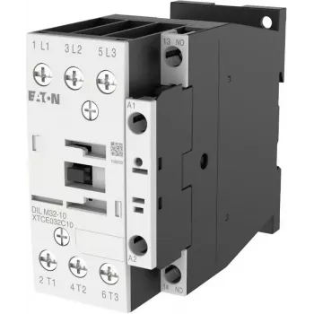 Eaton DILM32-10(RDC24) contactor de potencia, 3 polos, 32 A, bobina 24-27 V DC, 1 contacto auxiliar NA 277274