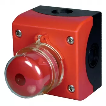 Eaton M22-SOL-PVLPL11-2 interruptor de bombero PV, 1NO 1NC, cabezal de seta rojo, 2 polos, 1000V DC, 25A, montaje en panel 152627