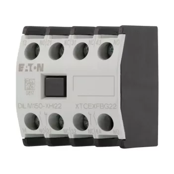 Eaton DILM150-XHI22 bloque de contactos auxiliares, 2NO+2NC, montaje frontal, bornes de tornillo 277950