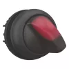 Eaton M22S-WLKV-R accionamiento de selector, 2 posiciones con enclavamiento, botón giratorio negro, anillo frontal de plástico 284399