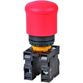 Eaton M22-PV/K11 pulsador, 1 NA + 1 NC, accionador enrasado, negro, montaje de 22,5 mm, bornes de tornillo 216516-RD