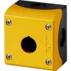 Eaton M22-IY1 carcasa vacía, 1 posición de montaje, fijación a la base, 80 x 72 x 56 mm, amarillo