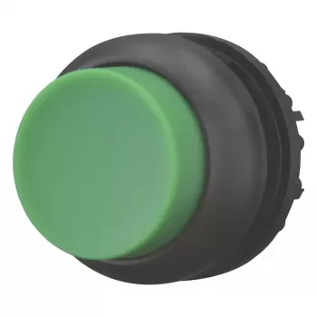 Eaton Moeller M22 accionamiento de pulsador, elevado, momentáneo, verde, aro frontal de plástico, 22,5 mm 216645