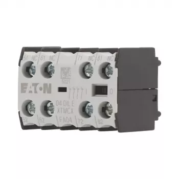EATON 04DILE bloque de contactos auxiliares, 4 NC, de accionamiento forzado, montaje frontal, para contactores DILM7-DILM38 010256