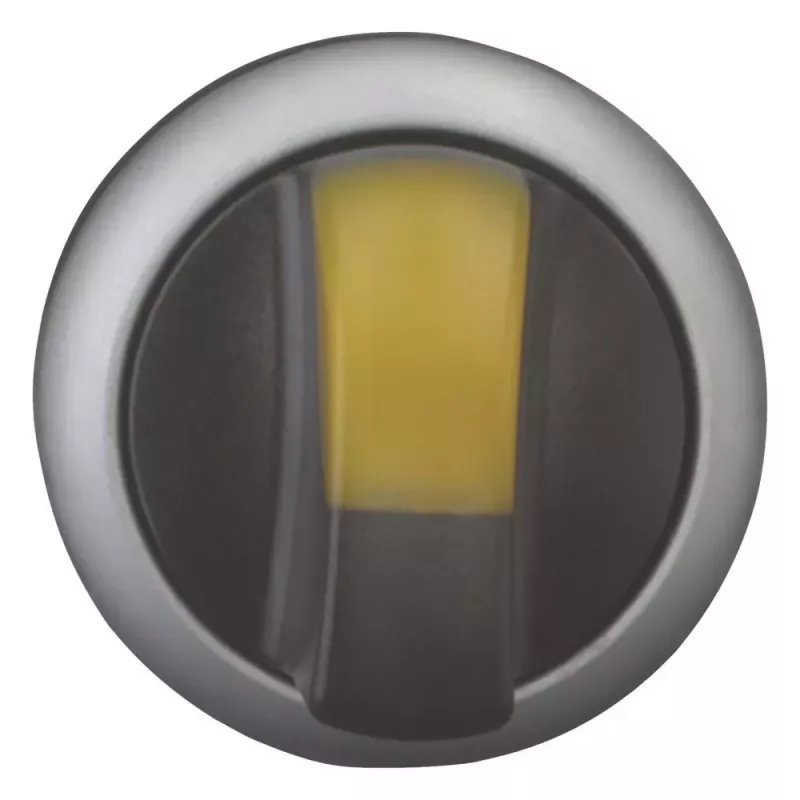 Eaton M22-WLK3-Y accionamiento de selector rotativo iluminado, 3 posiciones, amarillo