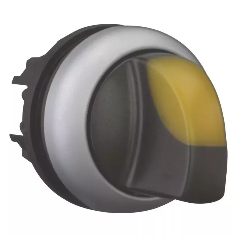 Eaton M22-WLK3-Y accionamiento de selector rotativo iluminado, 3 posiciones, amarillo