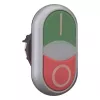 Eaton M22-DDLM-GR-X1 pulsador doble con piloto luminoso, verde/rojo 284830