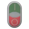 Eaton M22-DDLM-GR-X1 pulsador doble con piloto luminoso, verde/rojo 284830