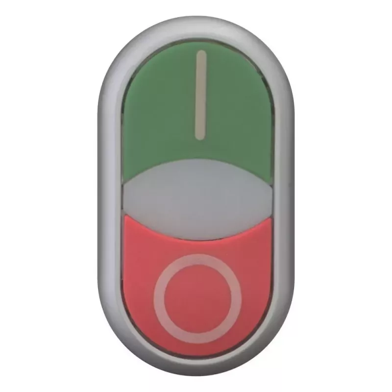 Eaton M22-DDLM-GR-X1 pulsador doble con piloto luminoso, verde/rojo 284830