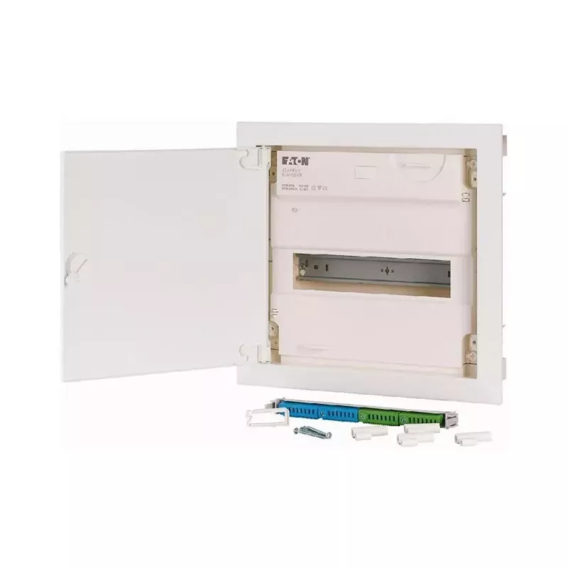 Eaton KLV-12HWP-F cuadro de distribución pequeño empotrable, 1 fila, 12 módulos, blanco 178806
