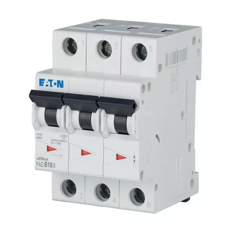 Eaton FAZ-B16/3 interruptor automático magnetotérmico tipo B, 3 polos, 16 A 278847