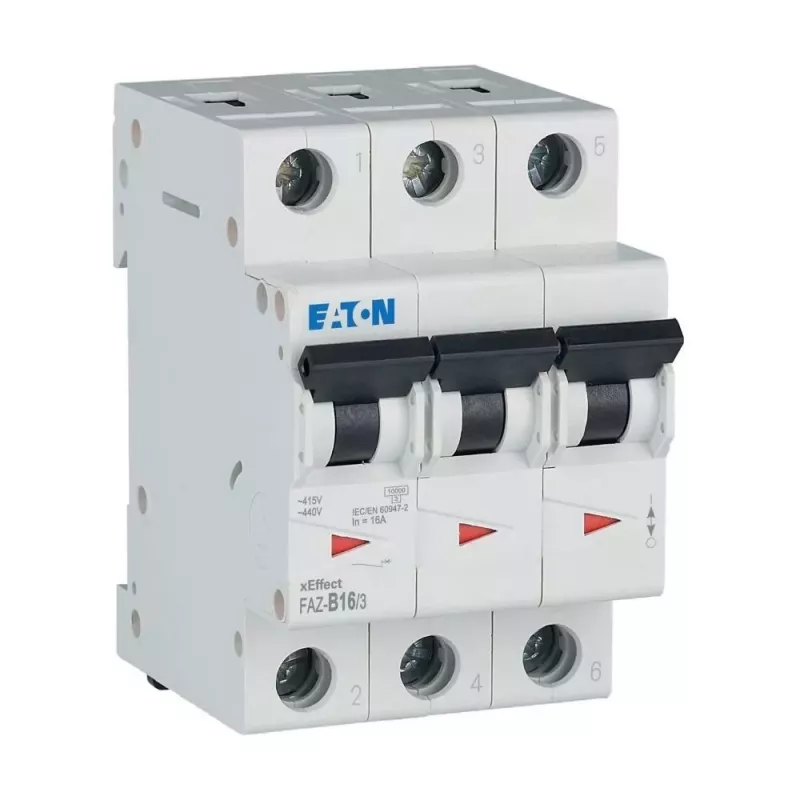 Eaton FAZ-B16/3 interruptor automático magnetotérmico tipo B, 3 polos, 16 A 278847