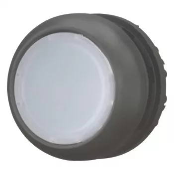 Eaton M22S-DL-W actuador de pulsador, momentáneo, enrasado, pulsador blanco, collar negro, 22,5 mm 216924
