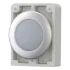 Eaton RMQ-Titan cabezal de piloto redondo plano, lente blanca, embellecedor cromado, M30C-FL-W 183287