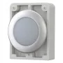 Eaton RMQ-Titan cabezal de piloto redondo plano, lente blanca, embellecedor cromado, M30C-FL-W 183287