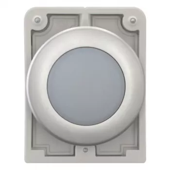 Eaton RMQ-Titan cabezal de piloto redondo plano, lente blanca, embellecedor cromado, M30C-FL-W 183287