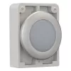 Eaton RMQ-Titan cabezal de piloto redondo plano, lente blanca, embellecedor cromado, M30C-FL-W 183287