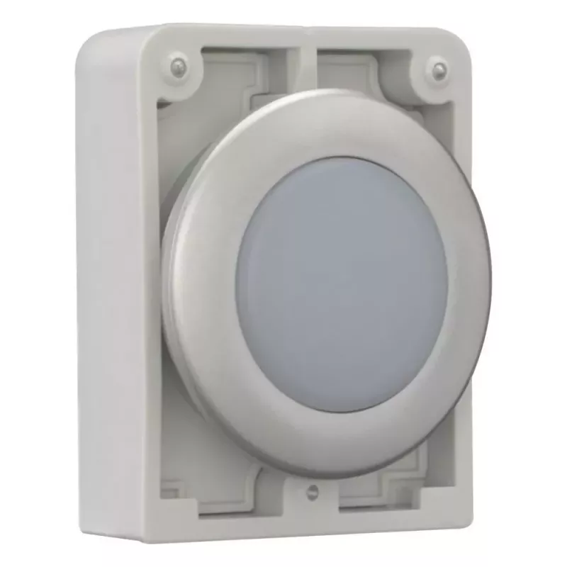 Eaton RMQ-Titan cabezal de piloto redondo plano, lente blanca, embellecedor cromado, M30C-FL-W 183287