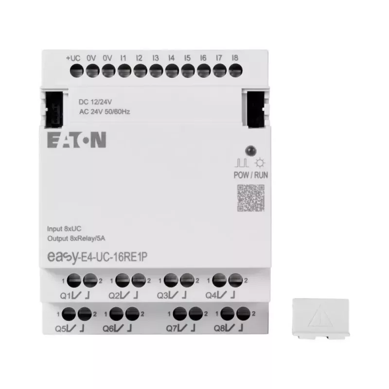 Eaton EASY-E4-UC-16RE1P módulo de ampliación de relé inteligente, 8 entradas digitales, 8 salidas de relé, carril DIN 197511