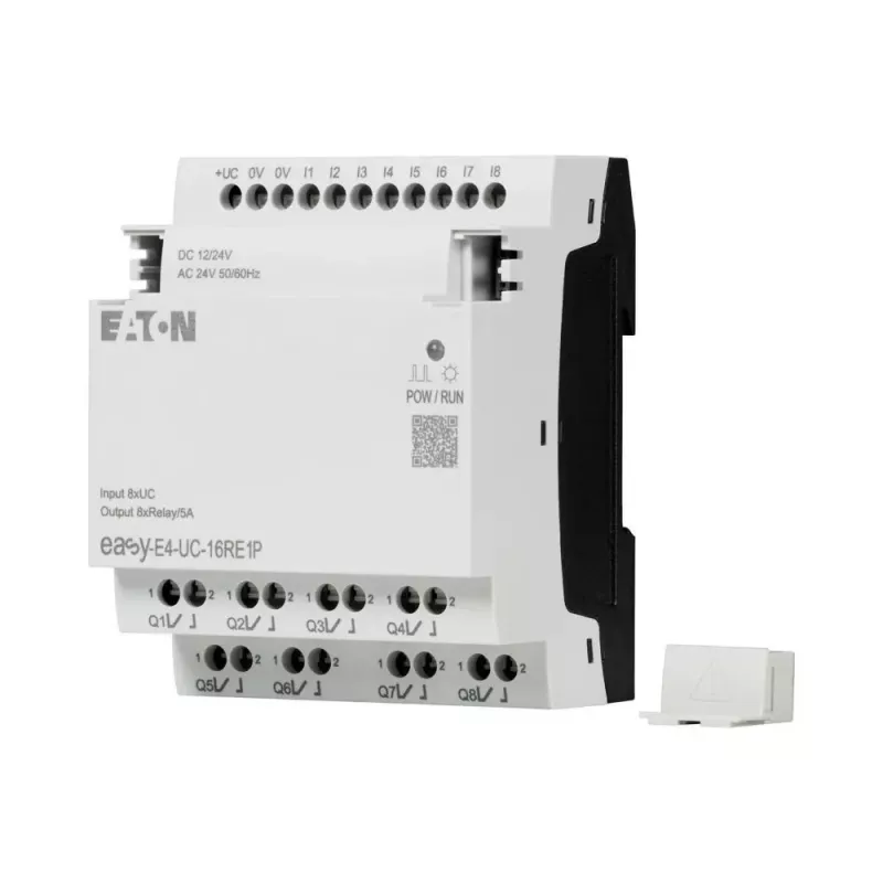Eaton EASY-E4-UC-16RE1P módulo de ampliación de relé inteligente, 8 entradas digitales, 8 salidas de relé, carril DIN 197511