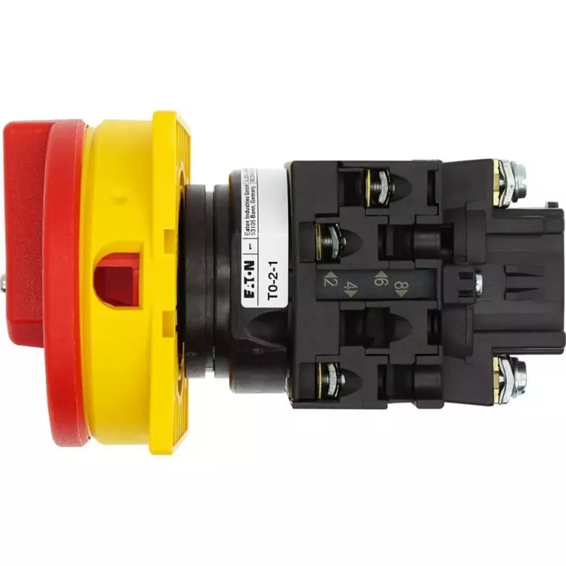 Eaton T0-2-1/EA/SVB interruptor de levas bloqueable 20 A 690 V 1 x 90° amarillo/rojo 038873