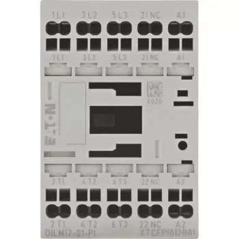 EATON DILM12-01 24V DC contactor, 3 polos, 12 A, 1 contacto auxiliar NO 199248