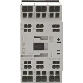 Eaton DILM25-11(RDC24)-PI contactor, 3 contactos principales de cierre, bobina 24 V DC, 25 A, 11 kW 199288