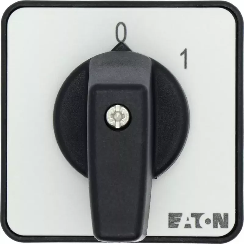 Eaton T0-1-15402/E interruptor de levas 2 polos, 20A, 690V AC, IP65, negro 053092