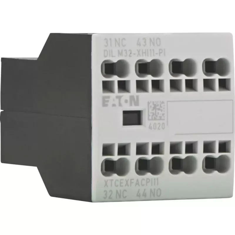 Eaton DILM32-XHI11-PI bloque de contactos auxiliares, 1 NO + 1 NC, 4 A, montaje frontal, para contactores DILM7-DILM32 199309