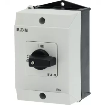 Eaton T0-2-1/I1 interruptor basculante 3 polos, 20A, IP65, gris/negro 207081