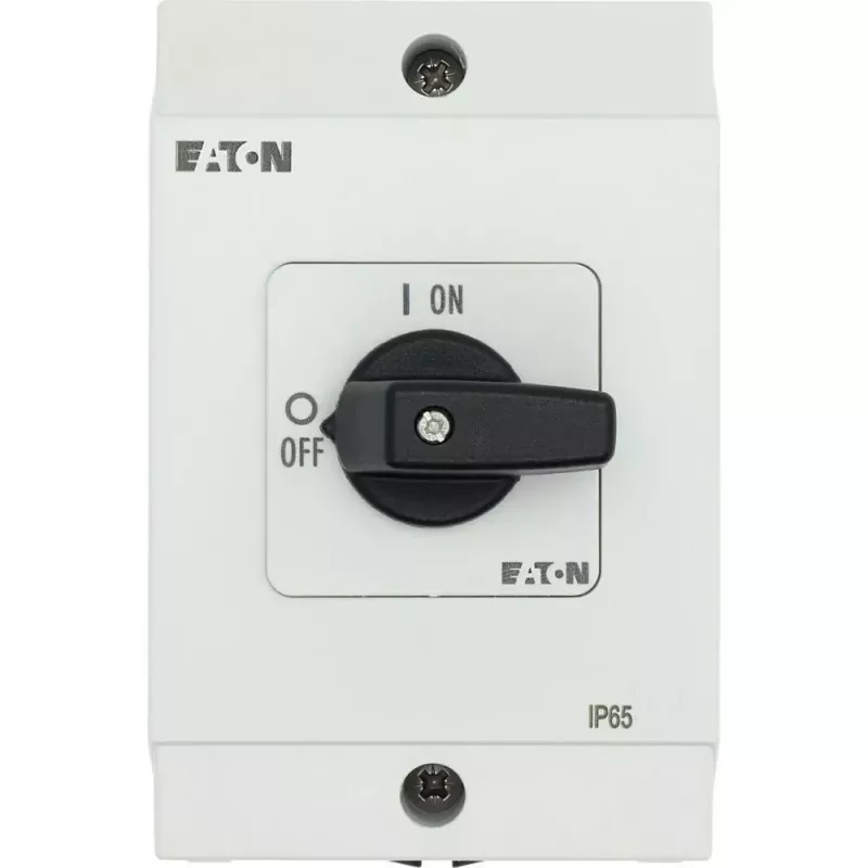 Eaton T0-2-1/I1 interruptor basculante 3 polos, 20A, IP65, gris/negro 207081
