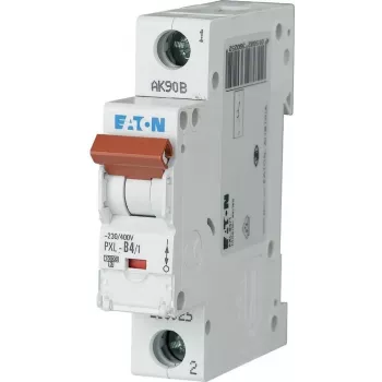 Eaton PXL-C4/1 interruptor automático (MCB), 1 polo, C4, 4 A, 230/400 V AC, 10 kA, carril DIN 236051