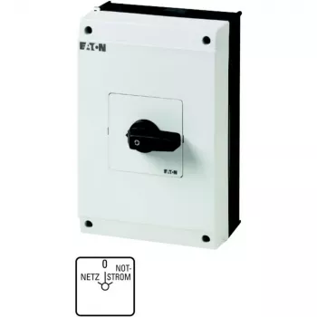 Eaton T5B-4-8902/I4 interruptor de leva 4 polos, 20 A, 690 V AC, negro/blanco 207237