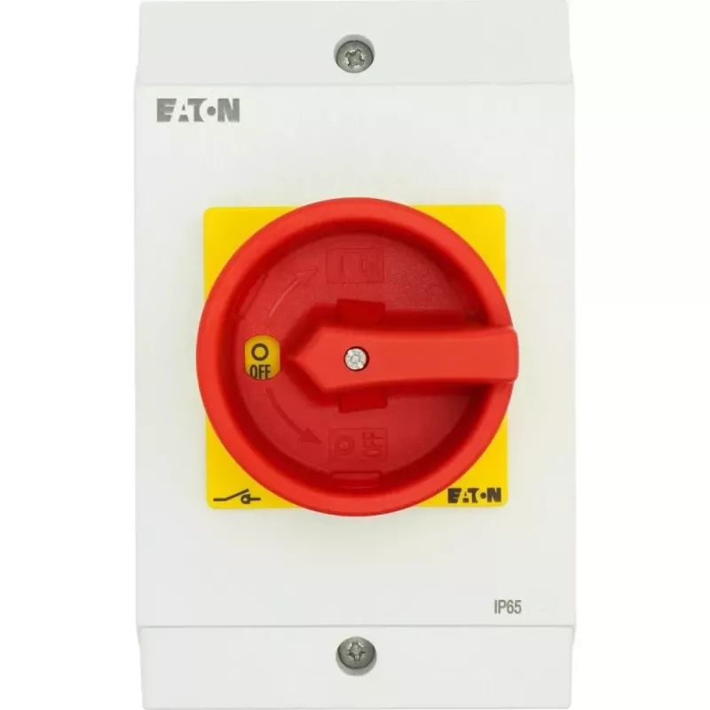 Eaton P1-25/I2-SI/HI11 interruptor giratorio, de 3 polos, blanco 207310