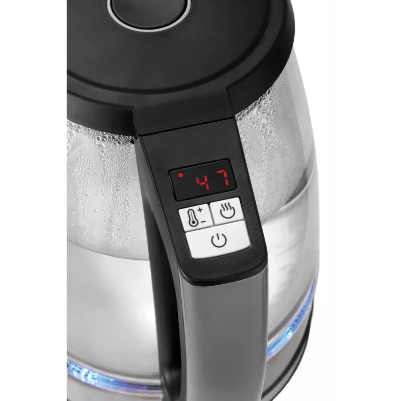 Bartscher hervidor de cristal 1,7L con 6 ajustes de temperatura e indicador LED 200135