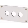 Eaton M22-E3Q carcasa de aluminio para estación de control, gris, 3 aberturas, IP65 216544