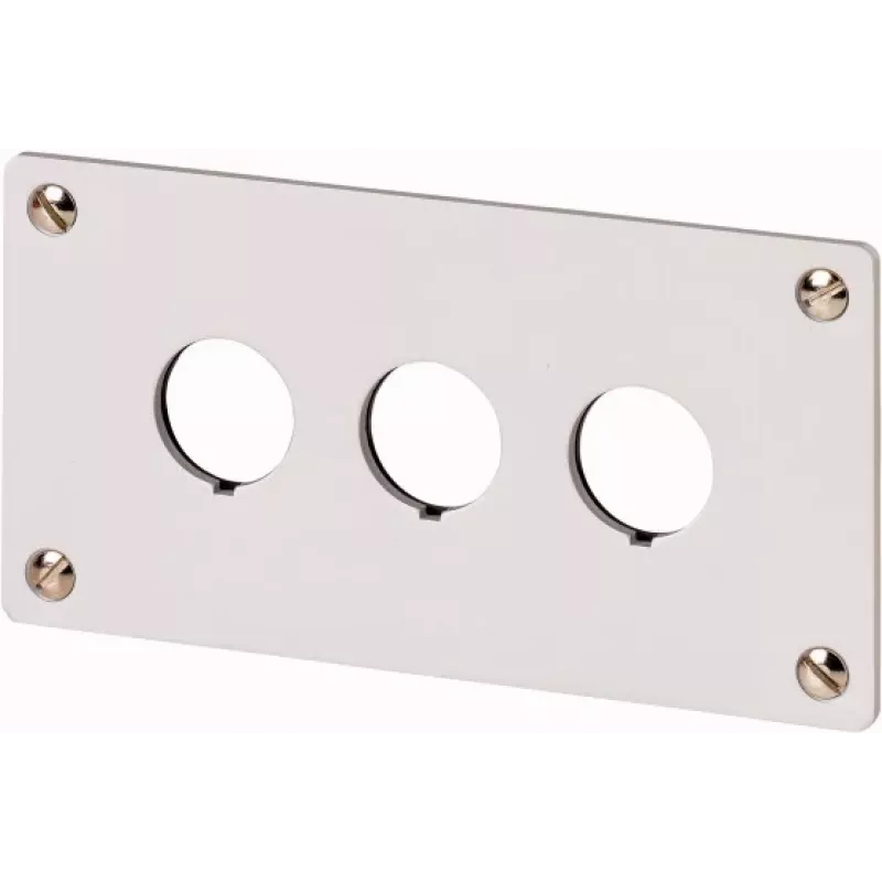 Eaton M22-E3Q carcasa de aluminio para estación de control, gris, 3 aberturas, IP65 216544