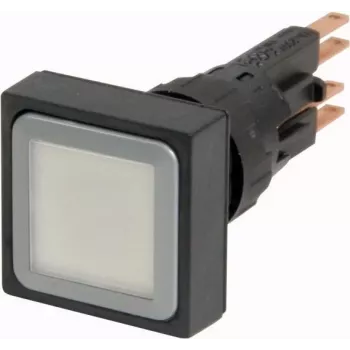 Eaton Q25LT-WS accionamiento para pulsador, contacto momentáneo, lente blanca iluminada, pulsador negro, 22,5 mm, RMQ-Titan 086262