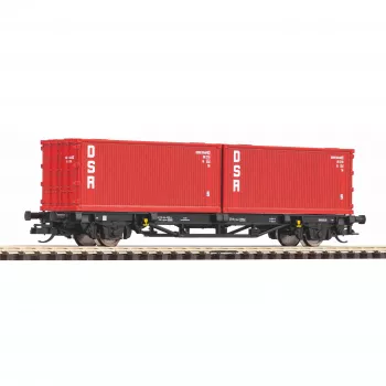 Piko TT 47727 TT vagón portacontenedores 2x20 DSR de la DR