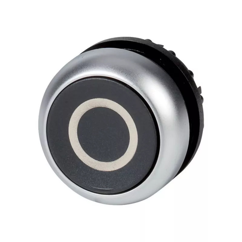 Eaton M22-D-S-X0 interruptor pulsador, negro/metálico 216609