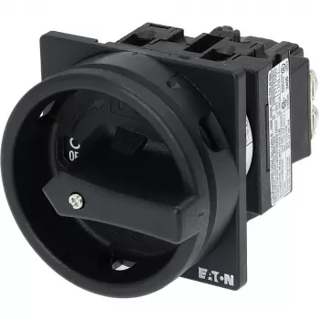 Eaton T0-1-102/EA/SVB-SW interruptor de leva bloqueable 20 A unipolar 90° negro
