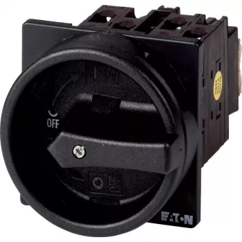 Eaton T0-1-102/EA/SVB-SW interruptor de leva bloqueable 20 A unipolar 90° negro